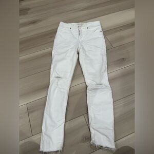 White Distressed Women Jeans